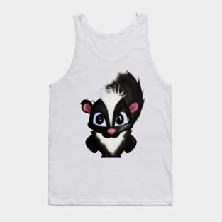 Cute Skunk Drawing Tank Top